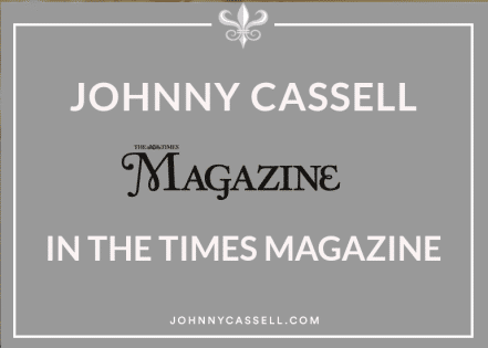 Johnny Cassell in The Times Magazine